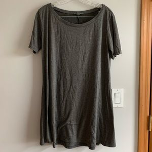 American Eagle Gray T-Shirt Dress